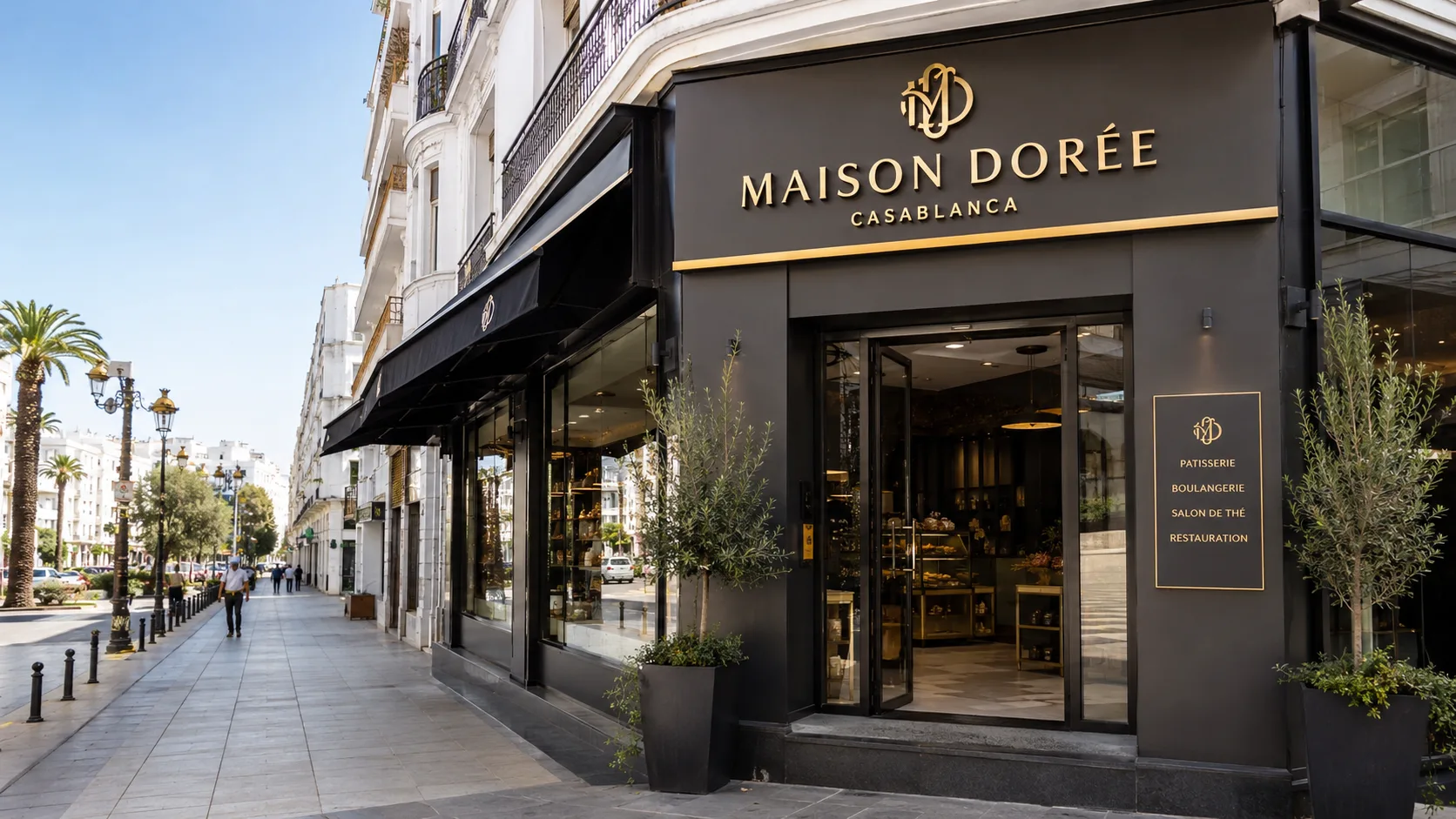 Projet enseigne Maison Dore à Casablanca