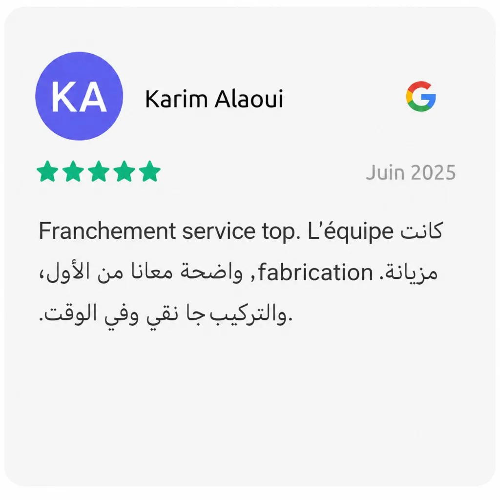 Avis Google — Karim Alaoui